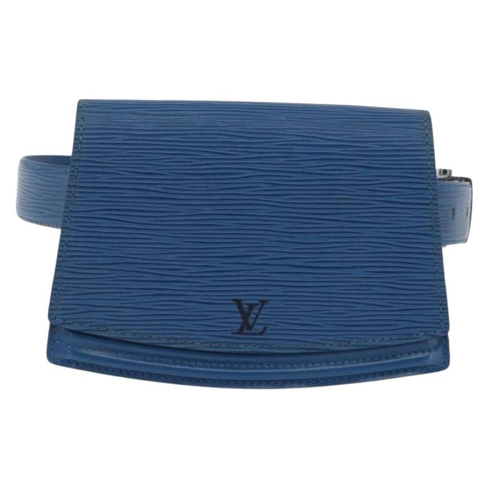Louis Vuitton Epi Ceinture Tilsitt Pochette Pouch Blue